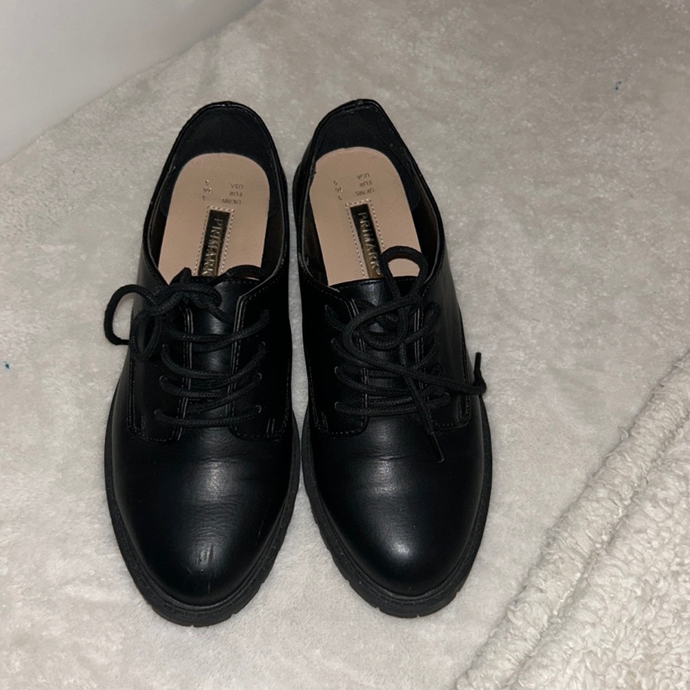 Black loafers